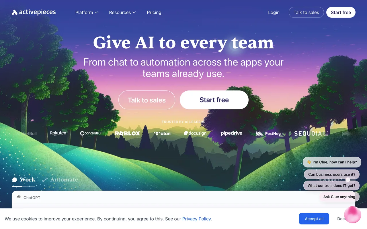 Activepieces screenshot
