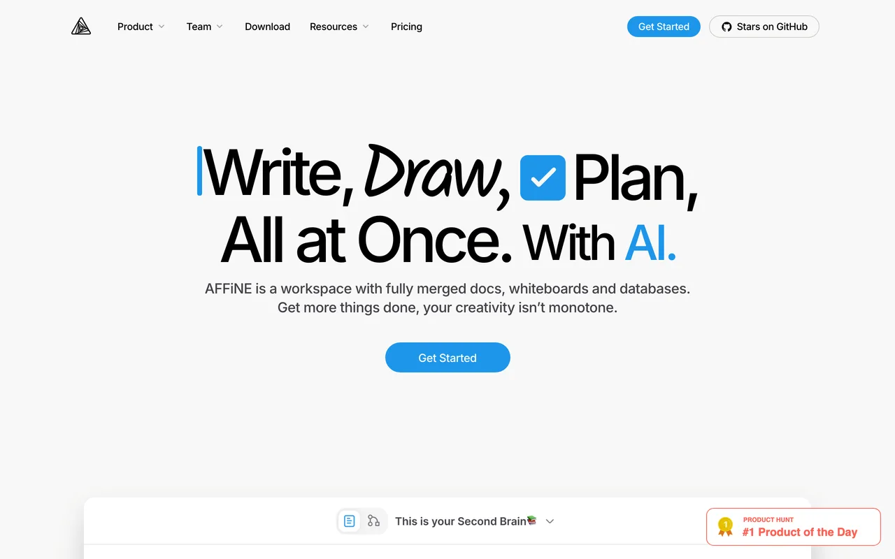 AFFiNE screenshot