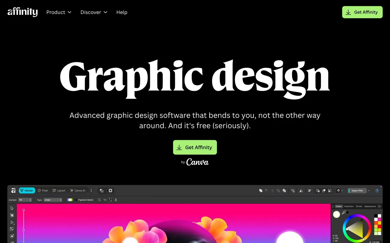 Affinity Designer screenshot