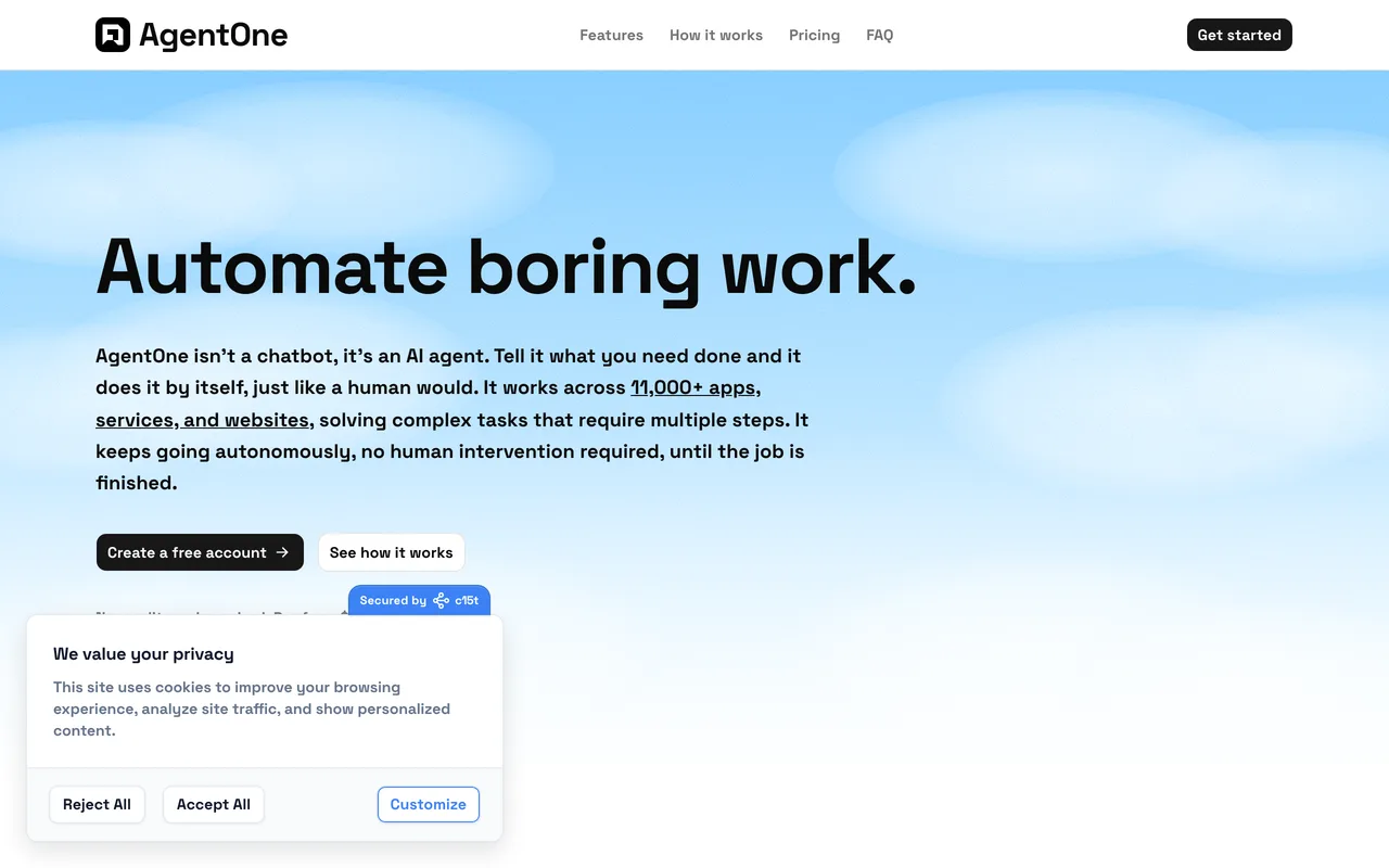AgentOne screenshot