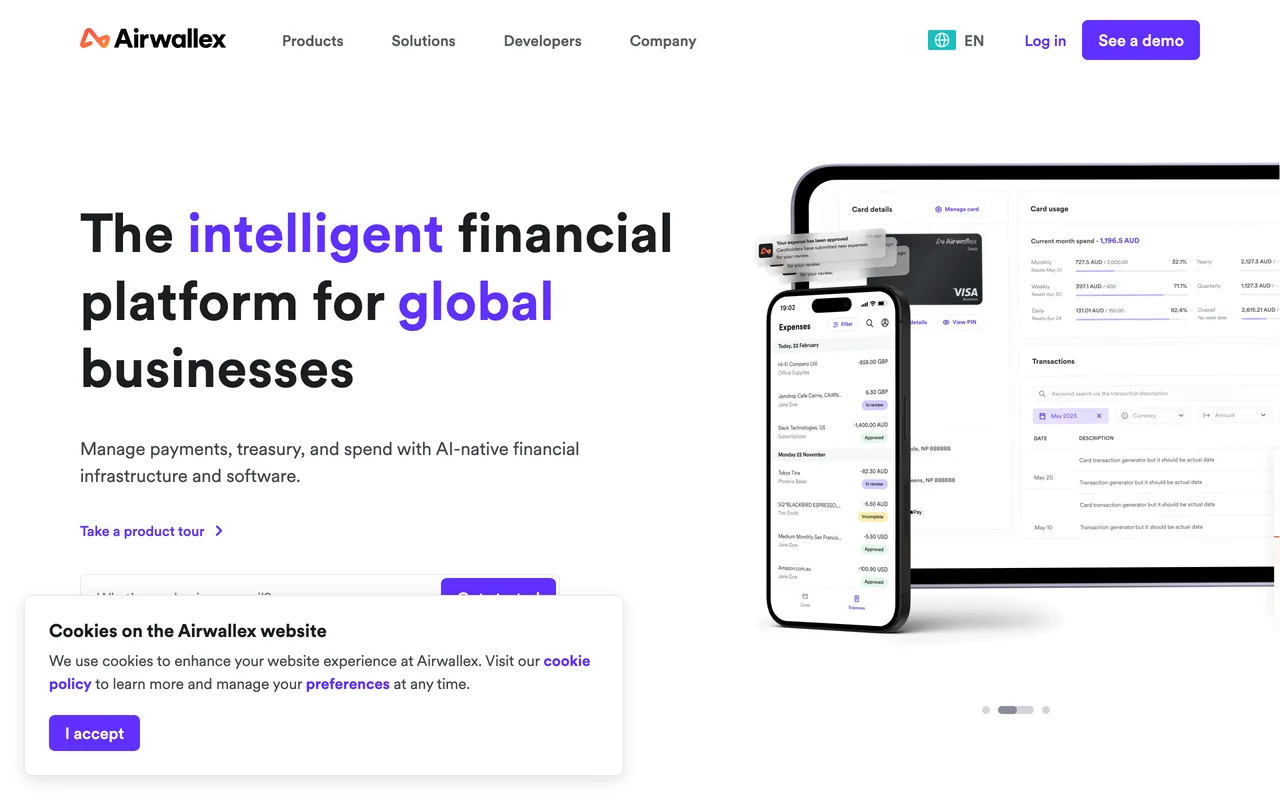 Airwallex screenshot