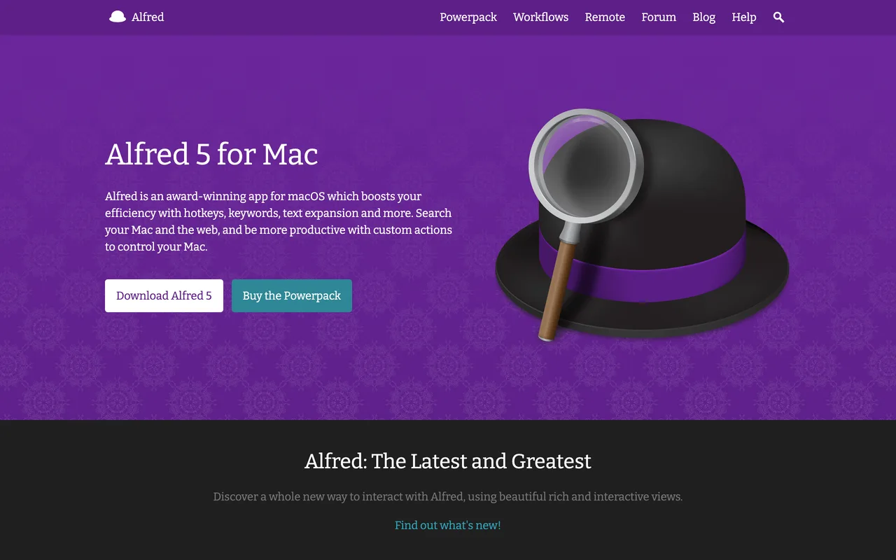 Alfred screenshot