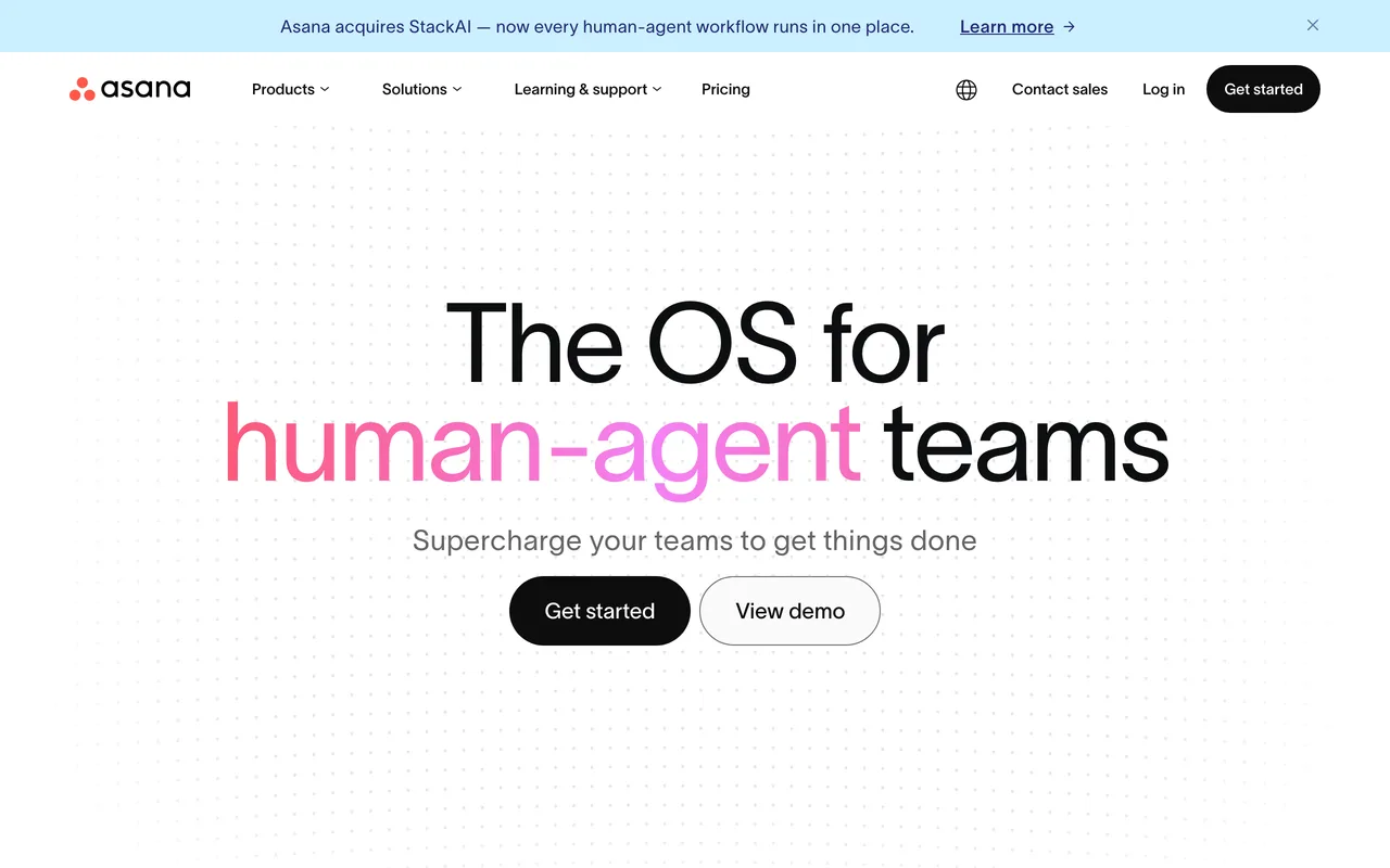 Asana screenshot