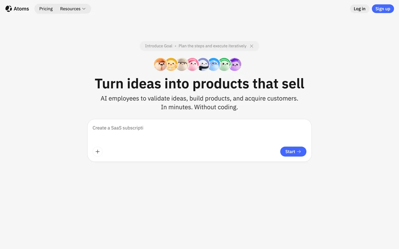 Atoms screenshot