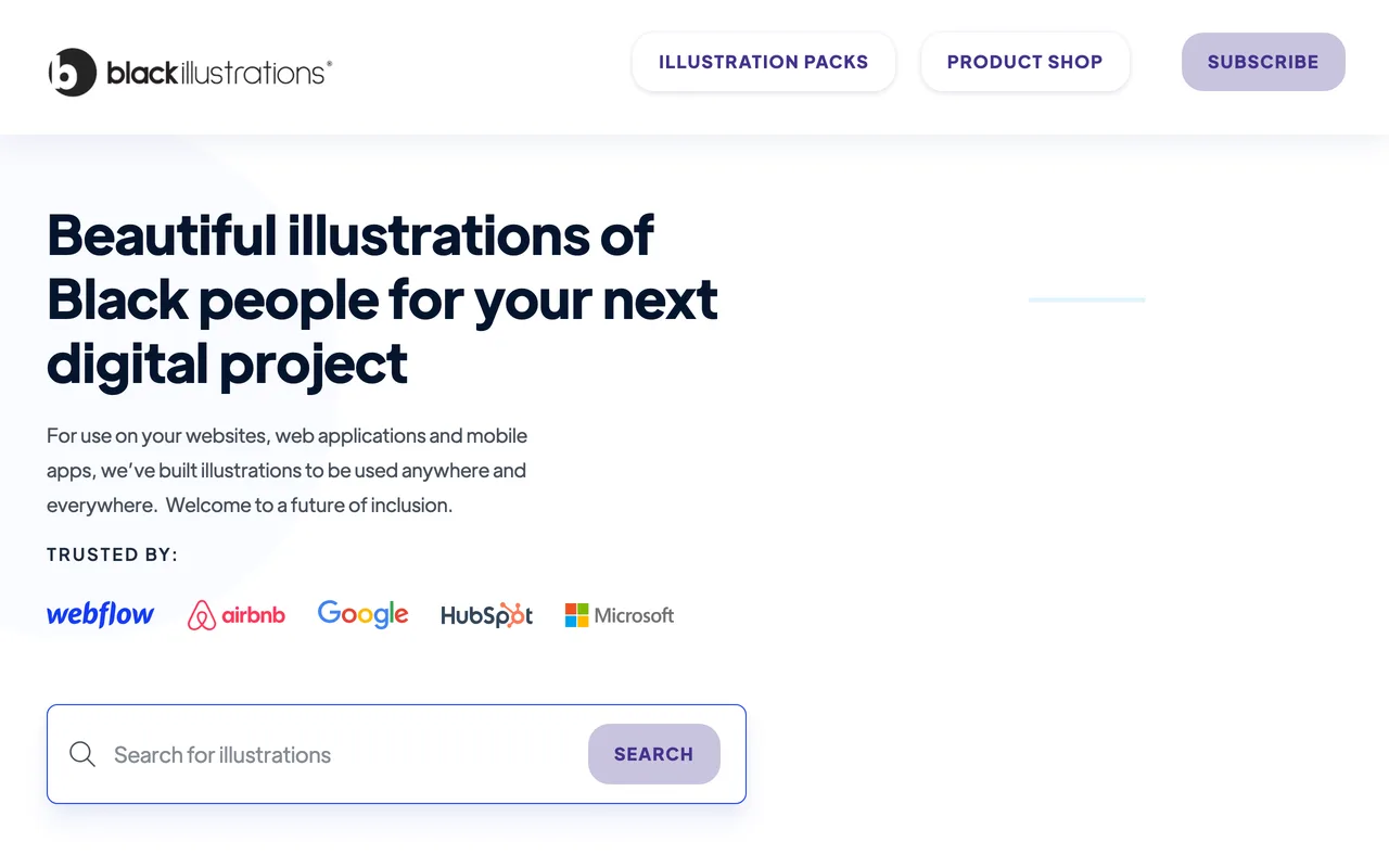 Black Illustrations screenshot