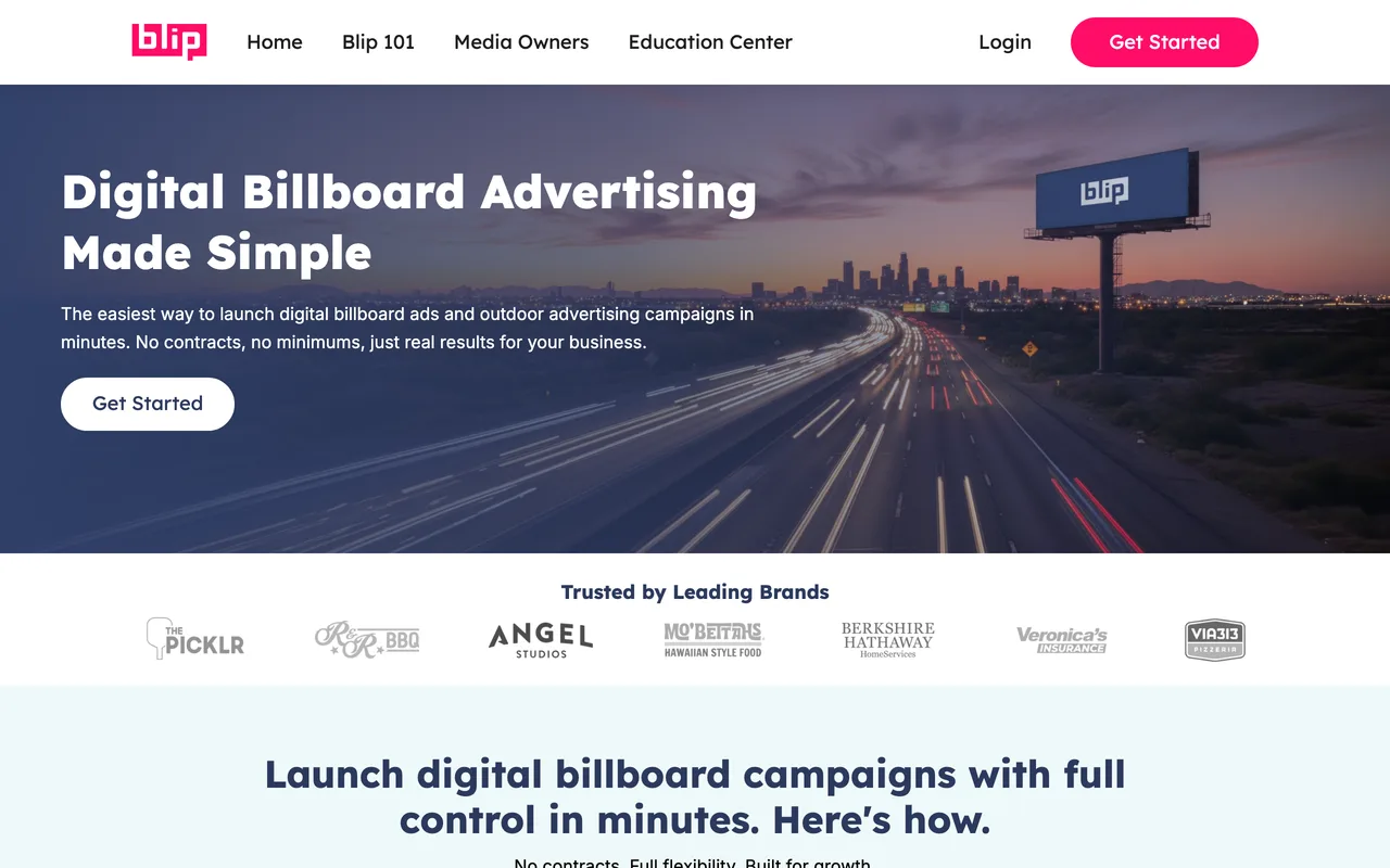 Blip Billboards screenshot