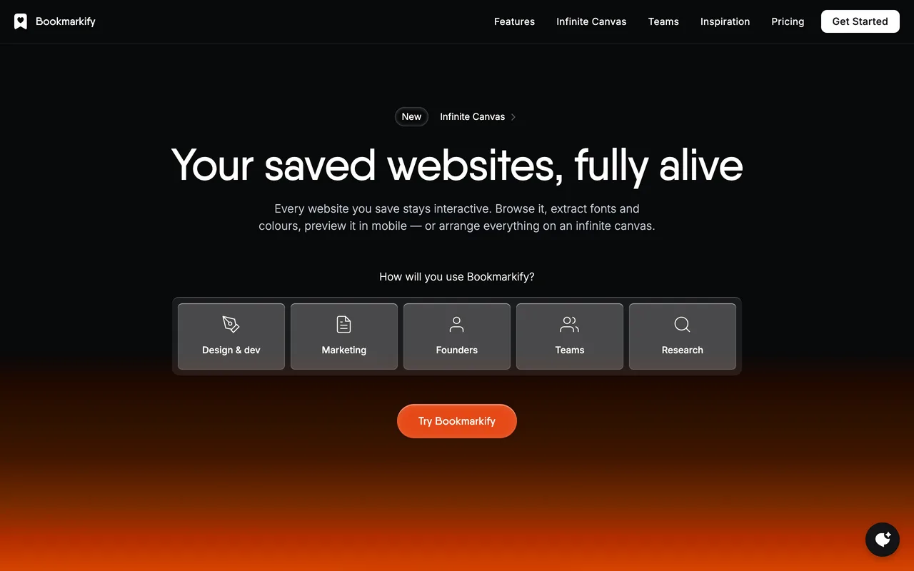 Bookmarkify screenshot