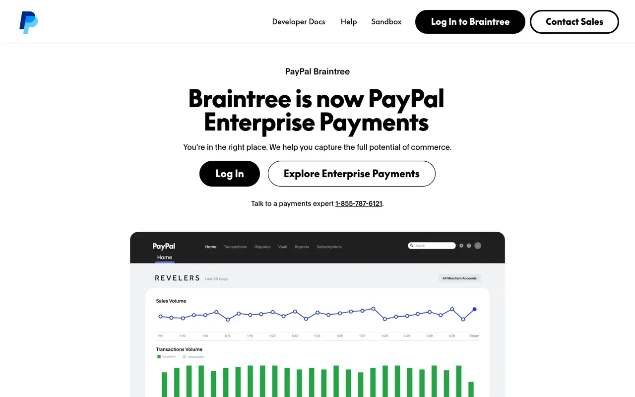 Braintree screenshot