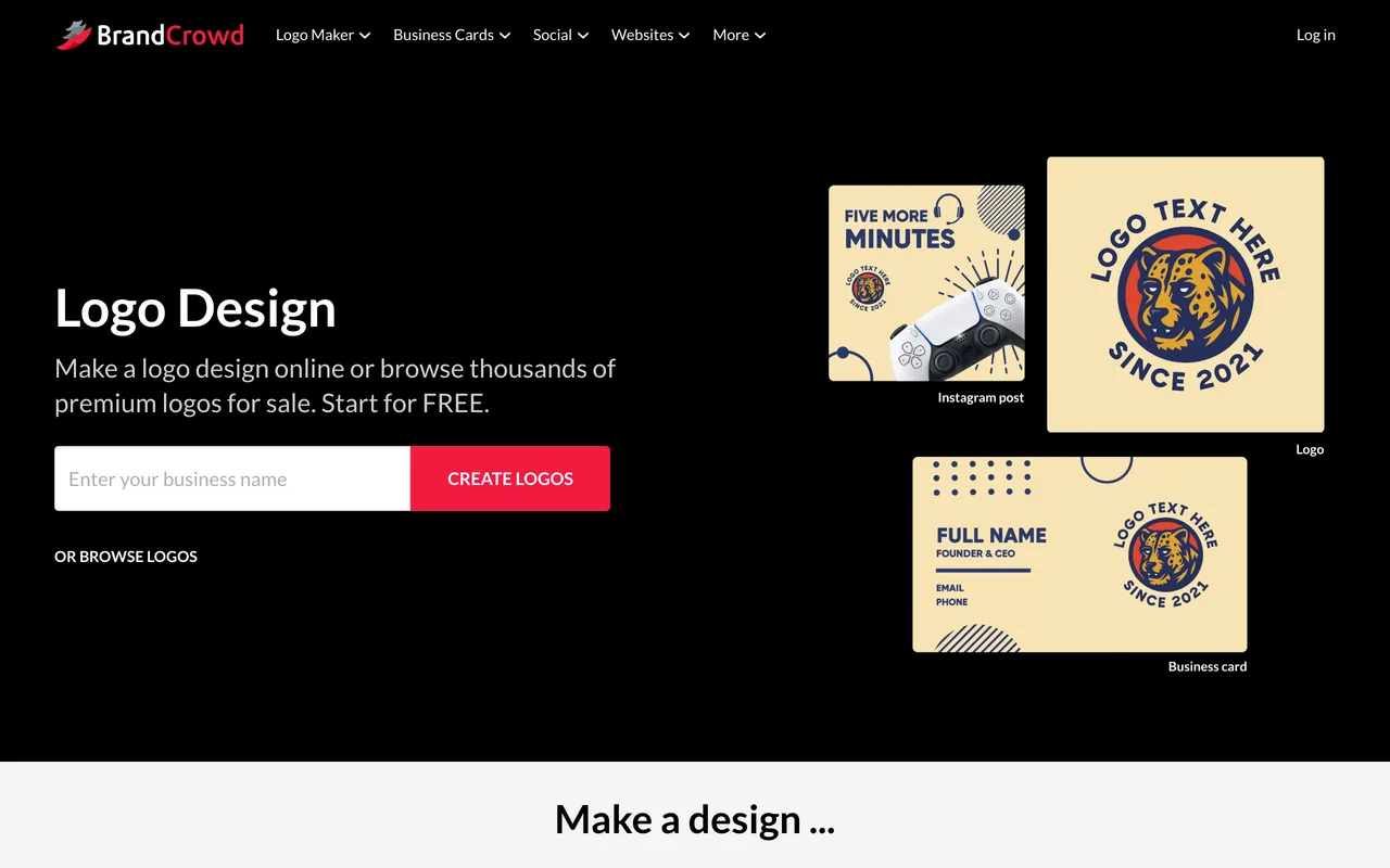 BrandCrowd screenshot