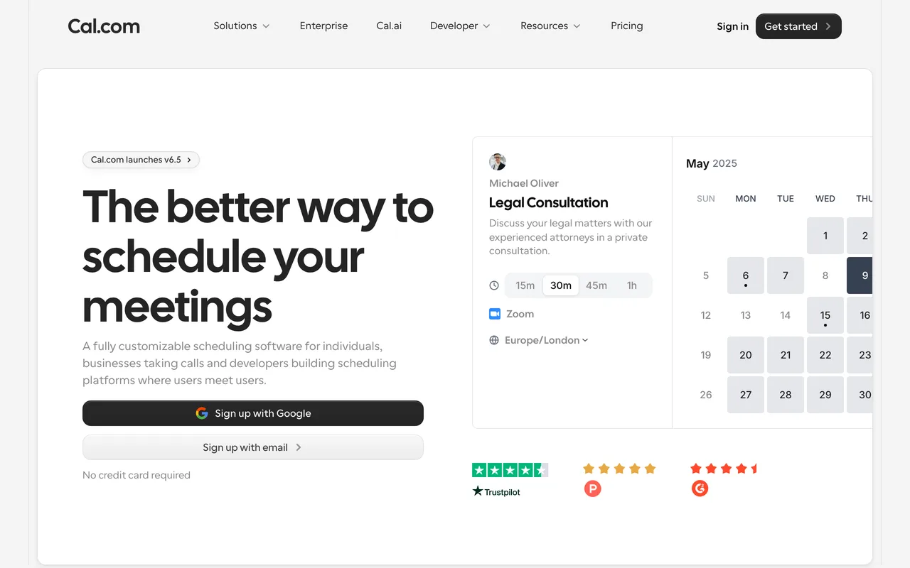 Cal.com screenshot