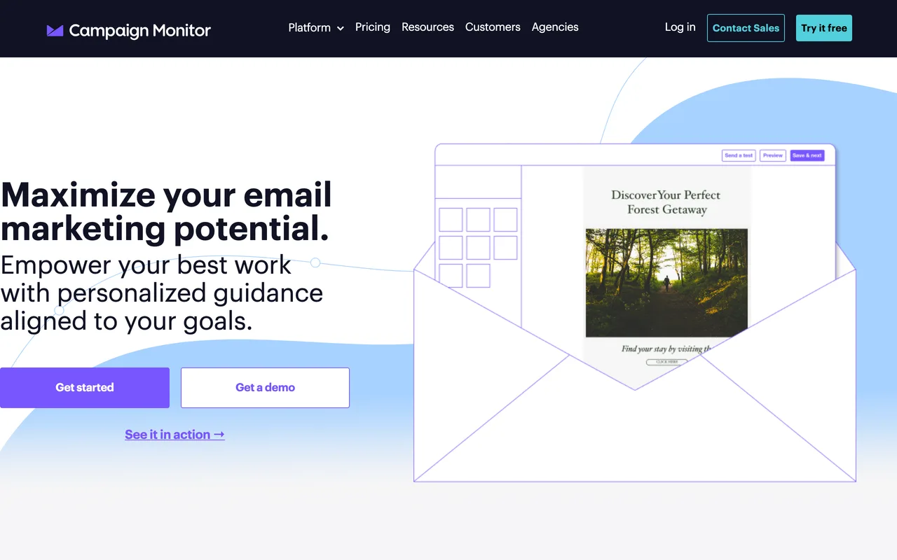 Campaign Monitor screenshot