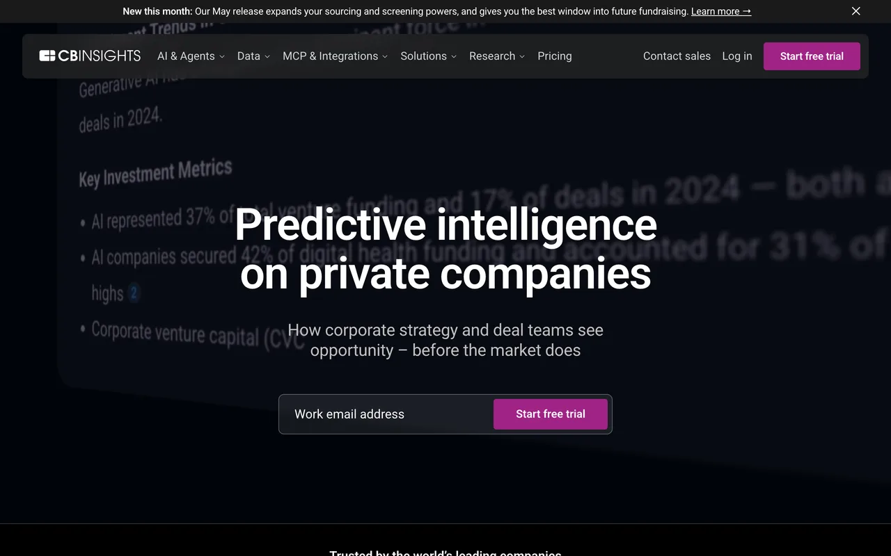 CB Insights screenshot