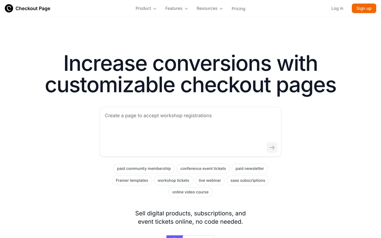 Checkout Page screenshot