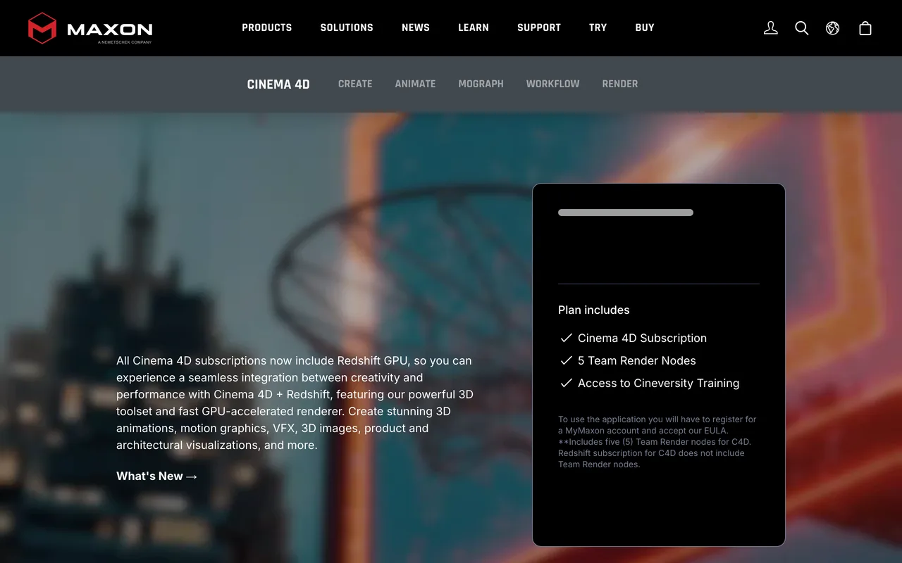 Cinema 4D screenshot