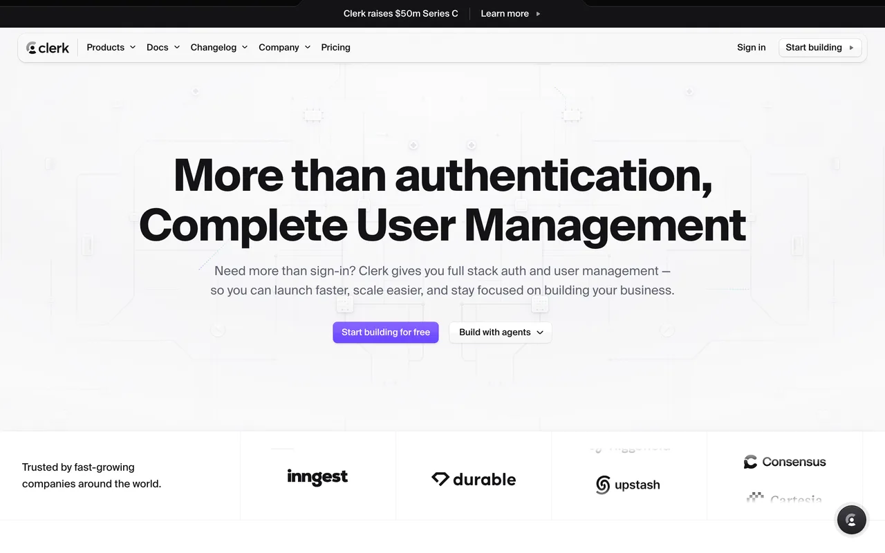 Clerk screenshot