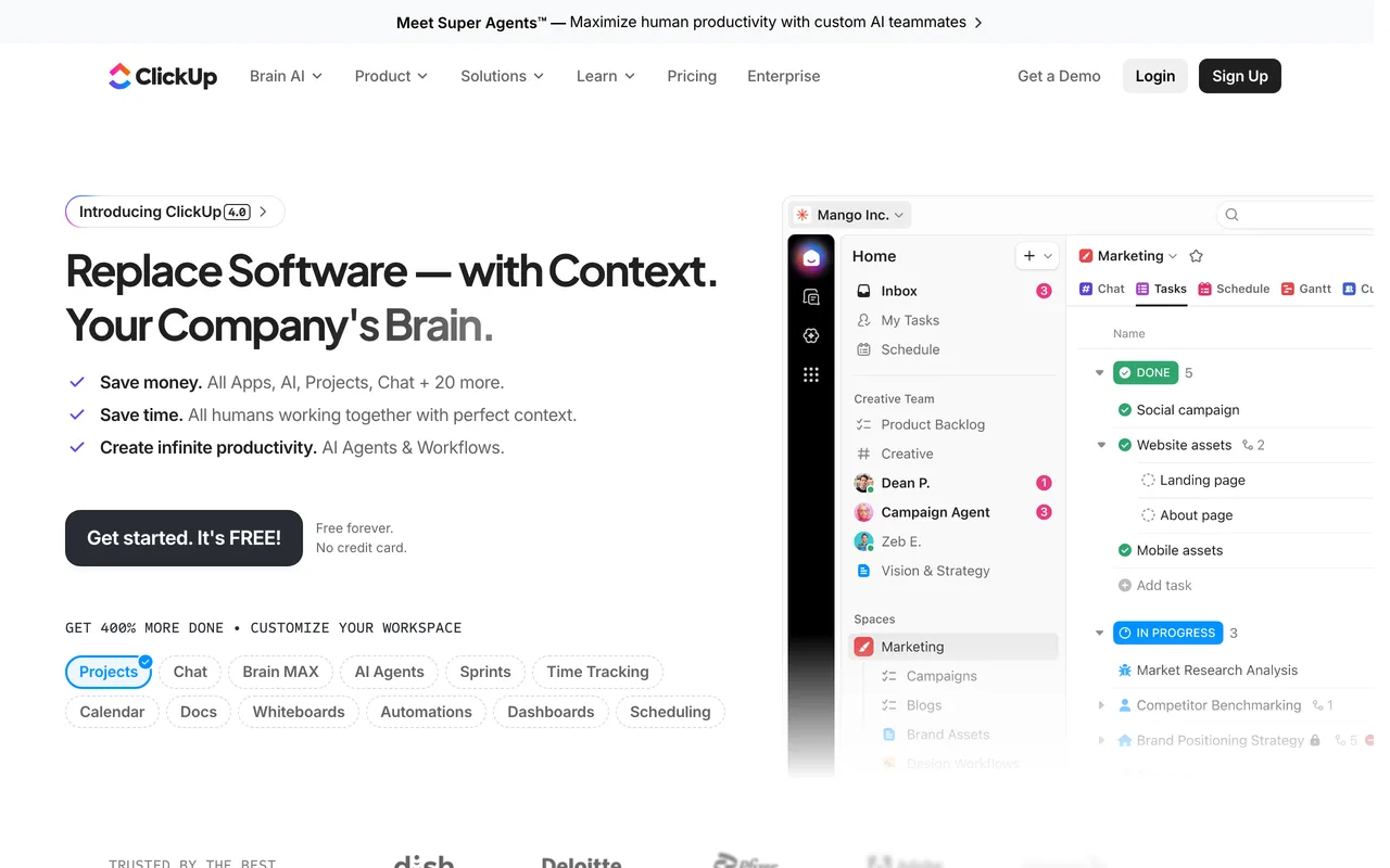 ClickUp screenshot