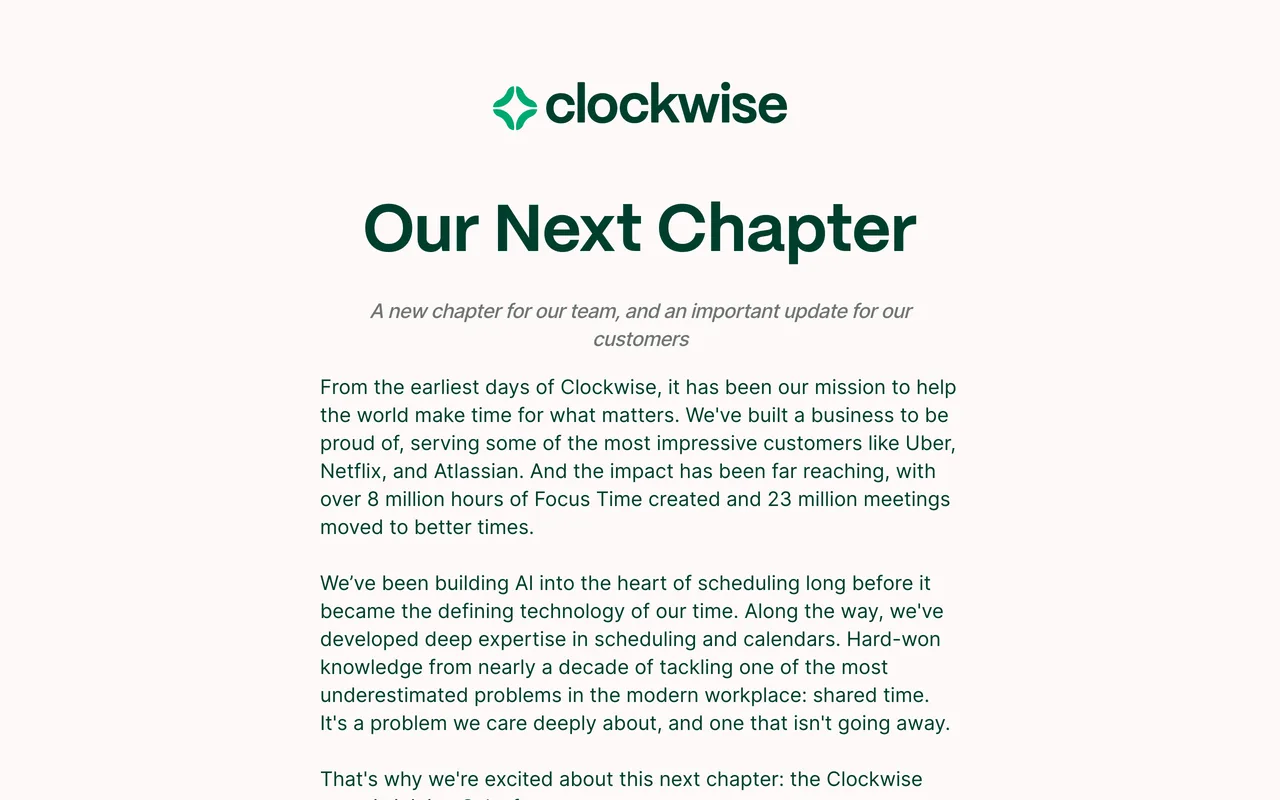 Clockwise screenshot