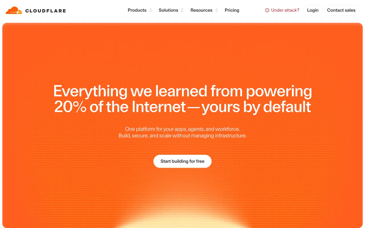 Cloudflare screenshot
