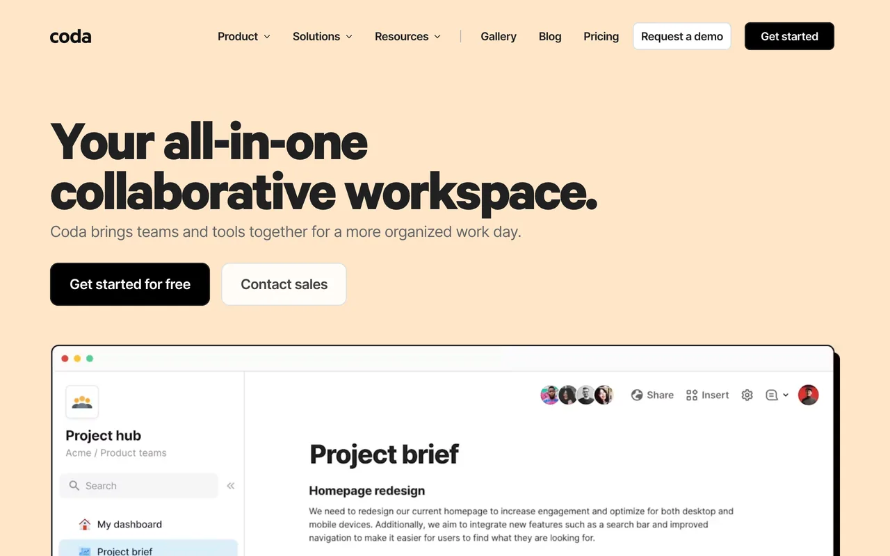 Coda screenshot