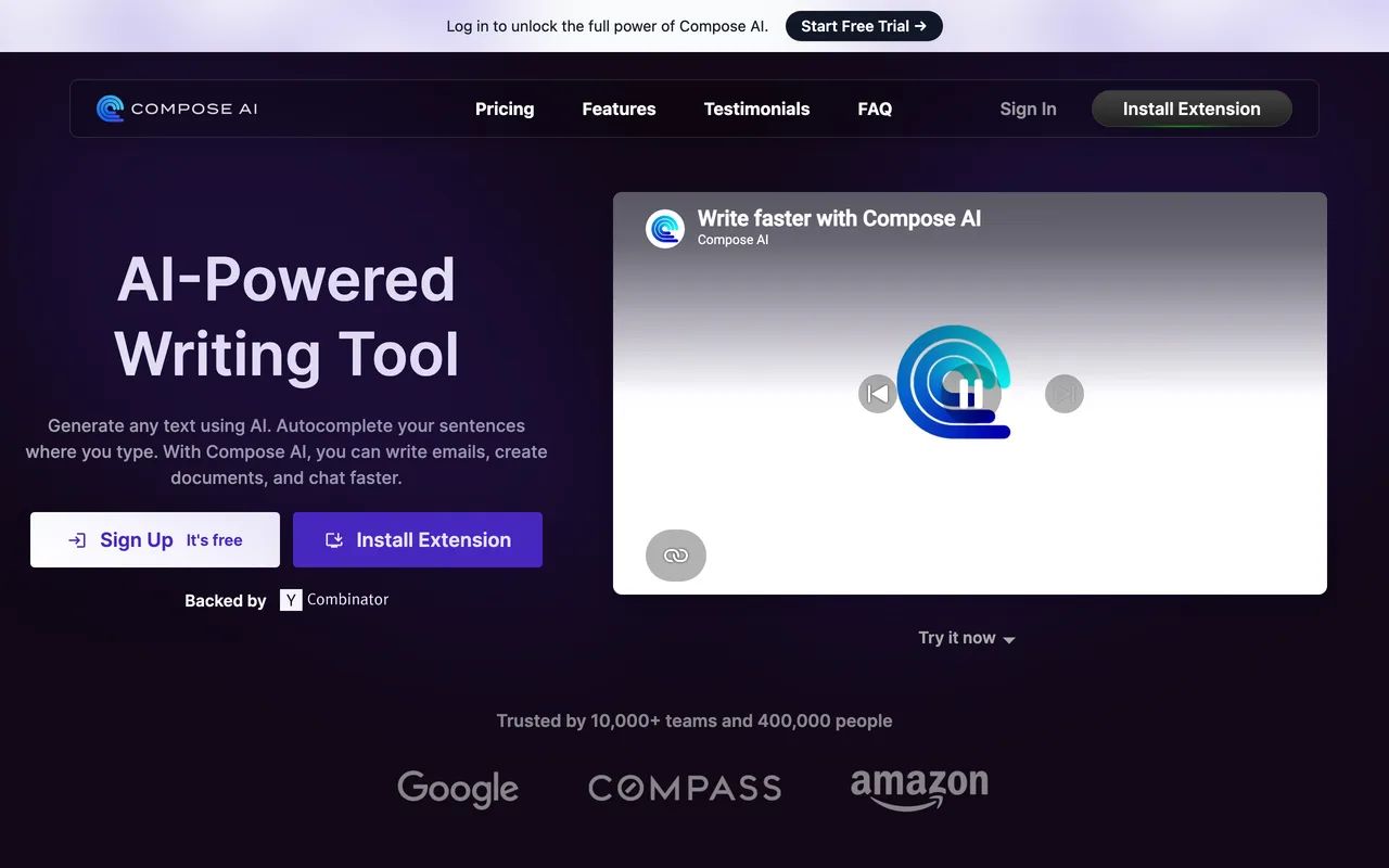 Compose AI screenshot