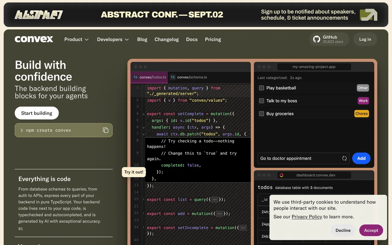 Convex screenshot