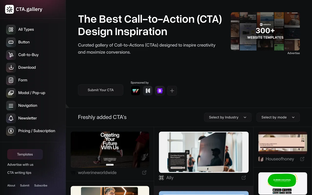CTA.gallery screenshot