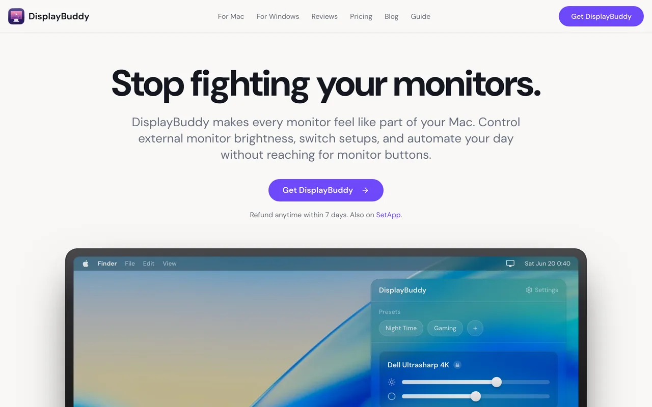 DisplayBuddy screenshot