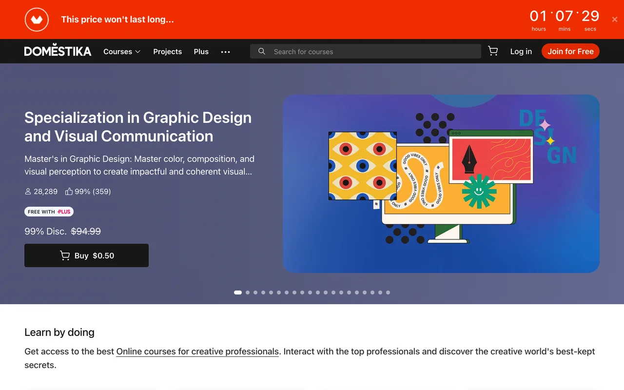 Domestika screenshot