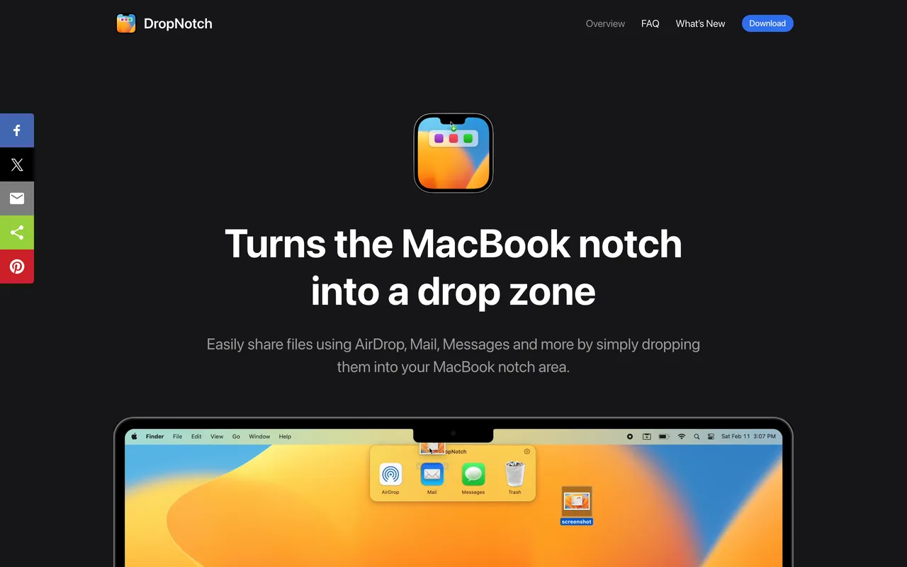 Dropnotch screenshot
