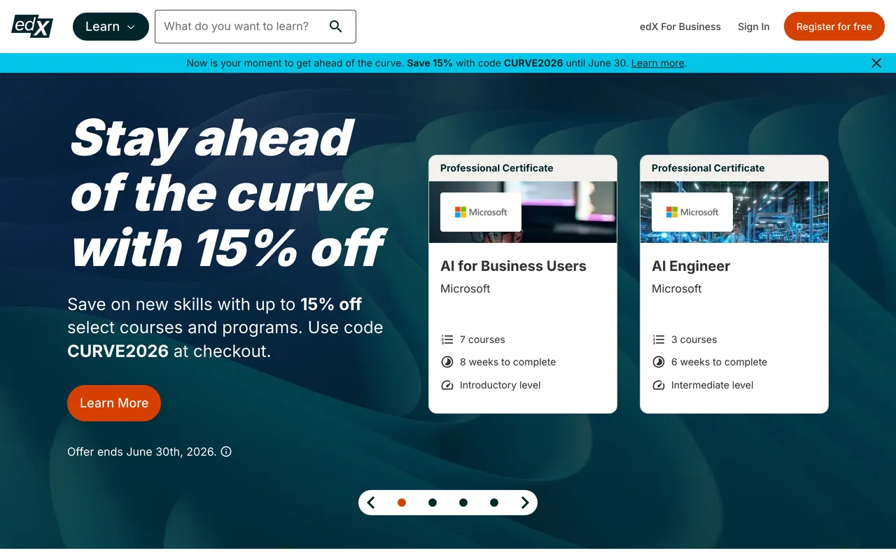 edX screenshot