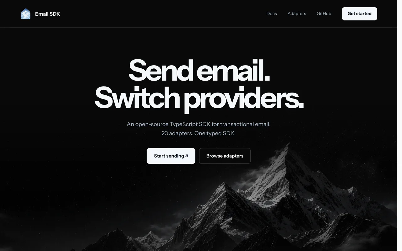 Email SDK screenshot