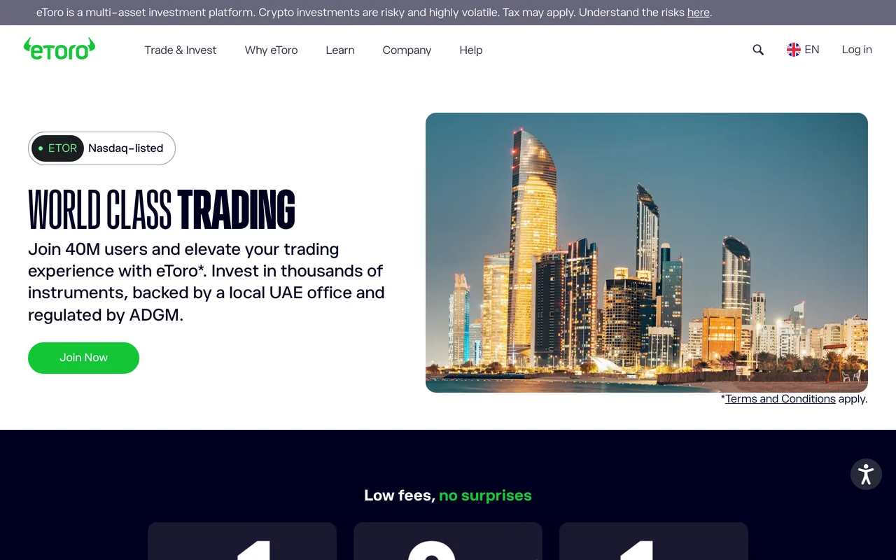 eToro screenshot