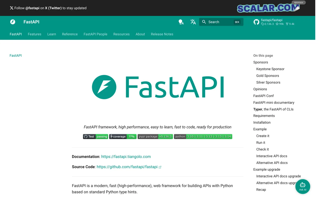 FastAPI screenshot