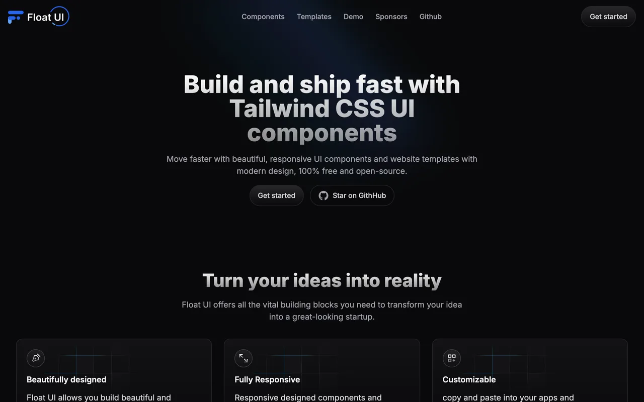Float UI screenshot