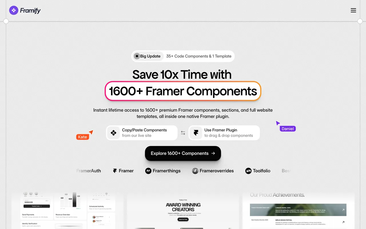 Framify screenshot