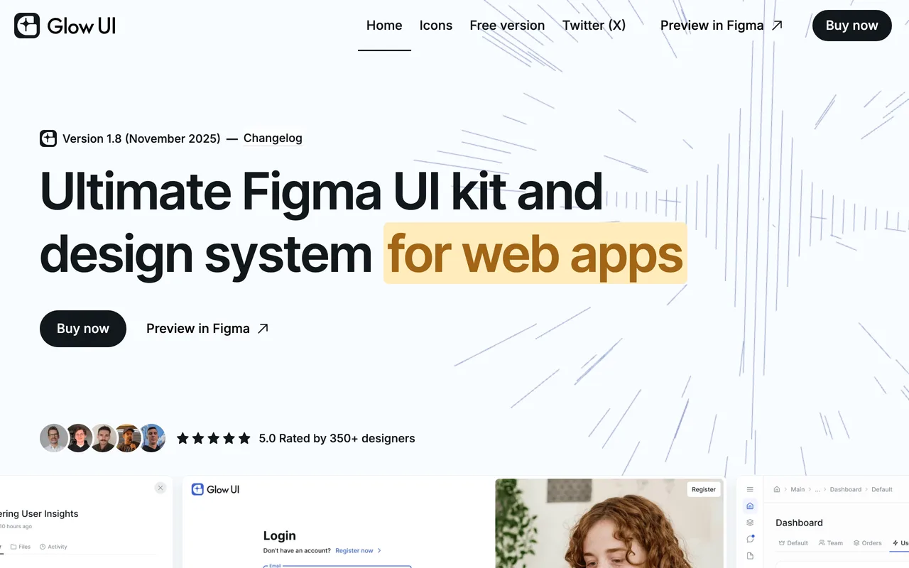 GlowUI screenshot