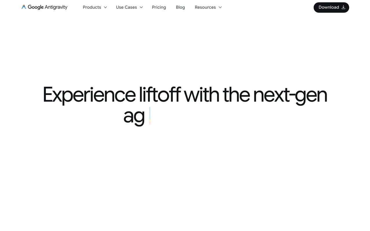 Google Antigravity screenshot