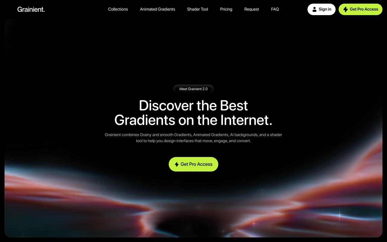 Grainient screenshot