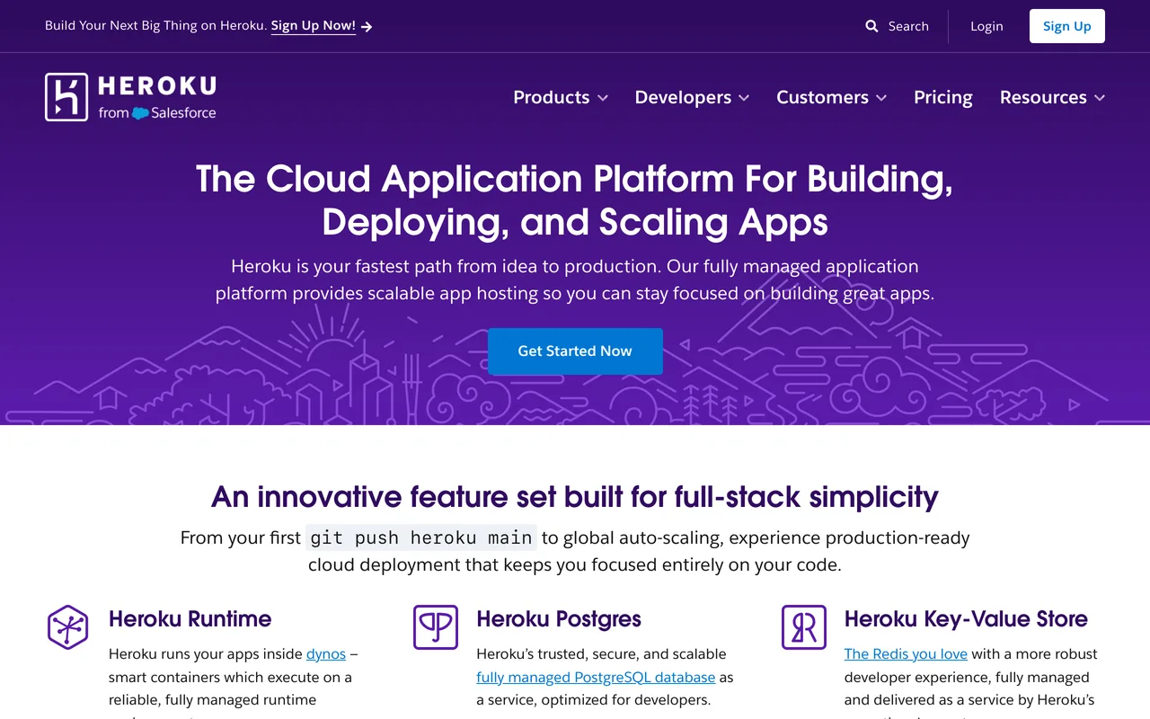 Heroku screenshot