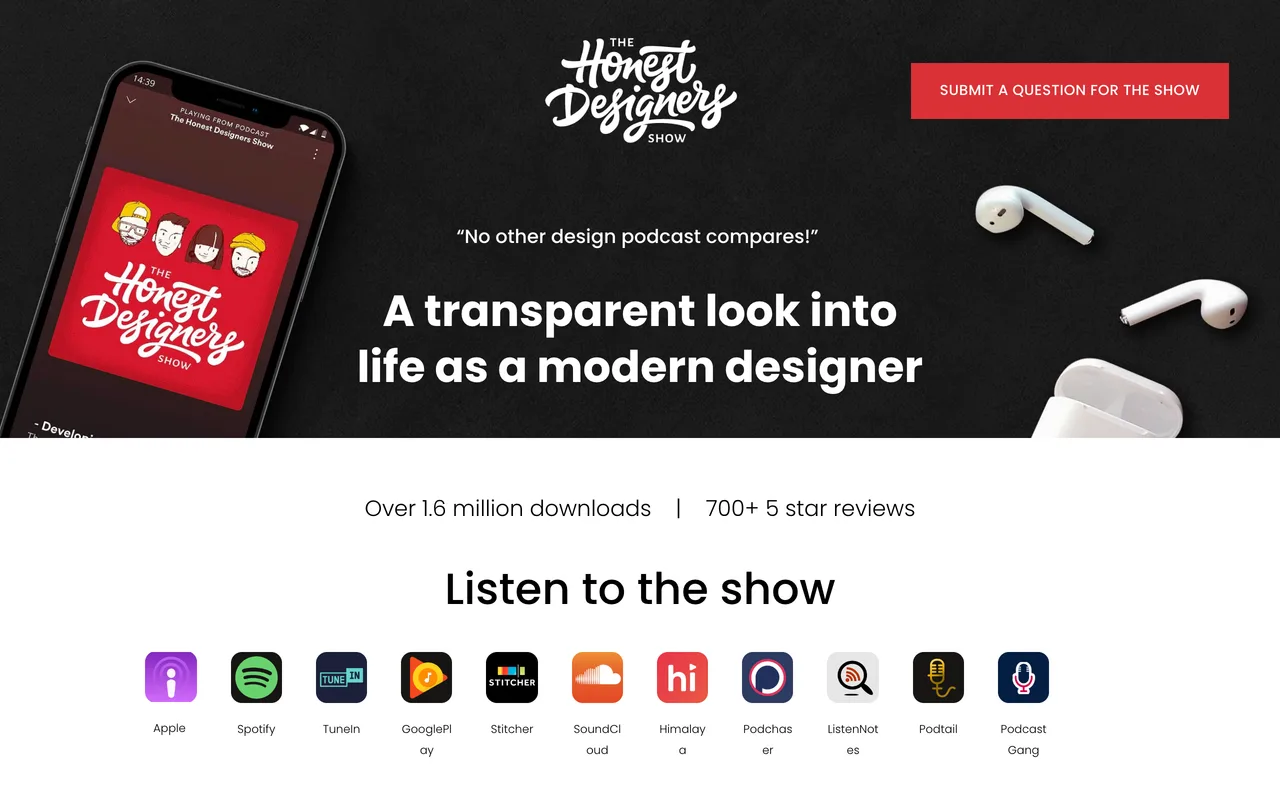 Honest Designers screenshot