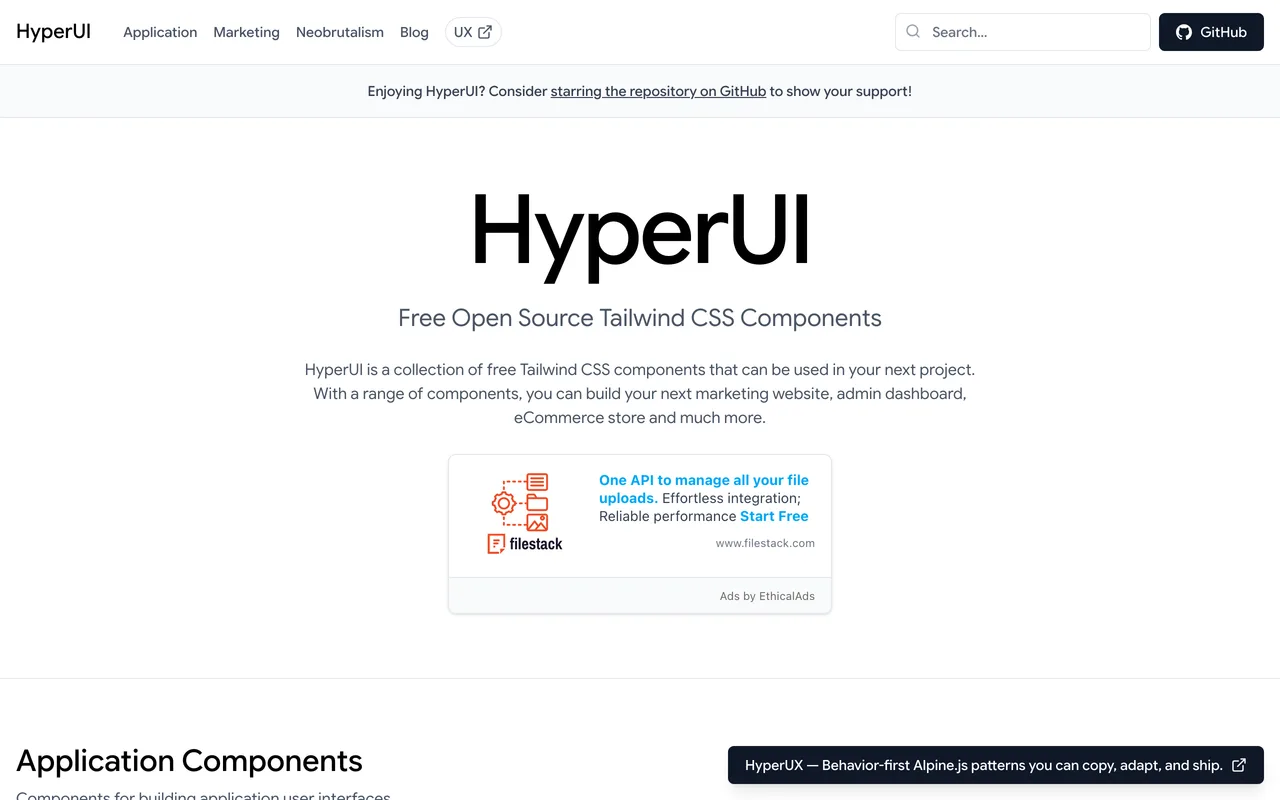 Hyper UI screenshot