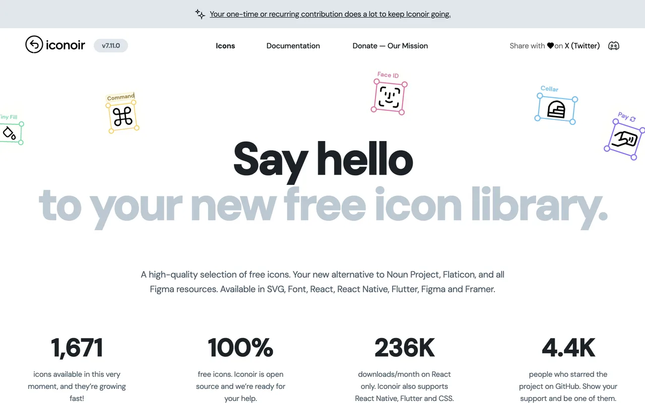 Iconoir screenshot