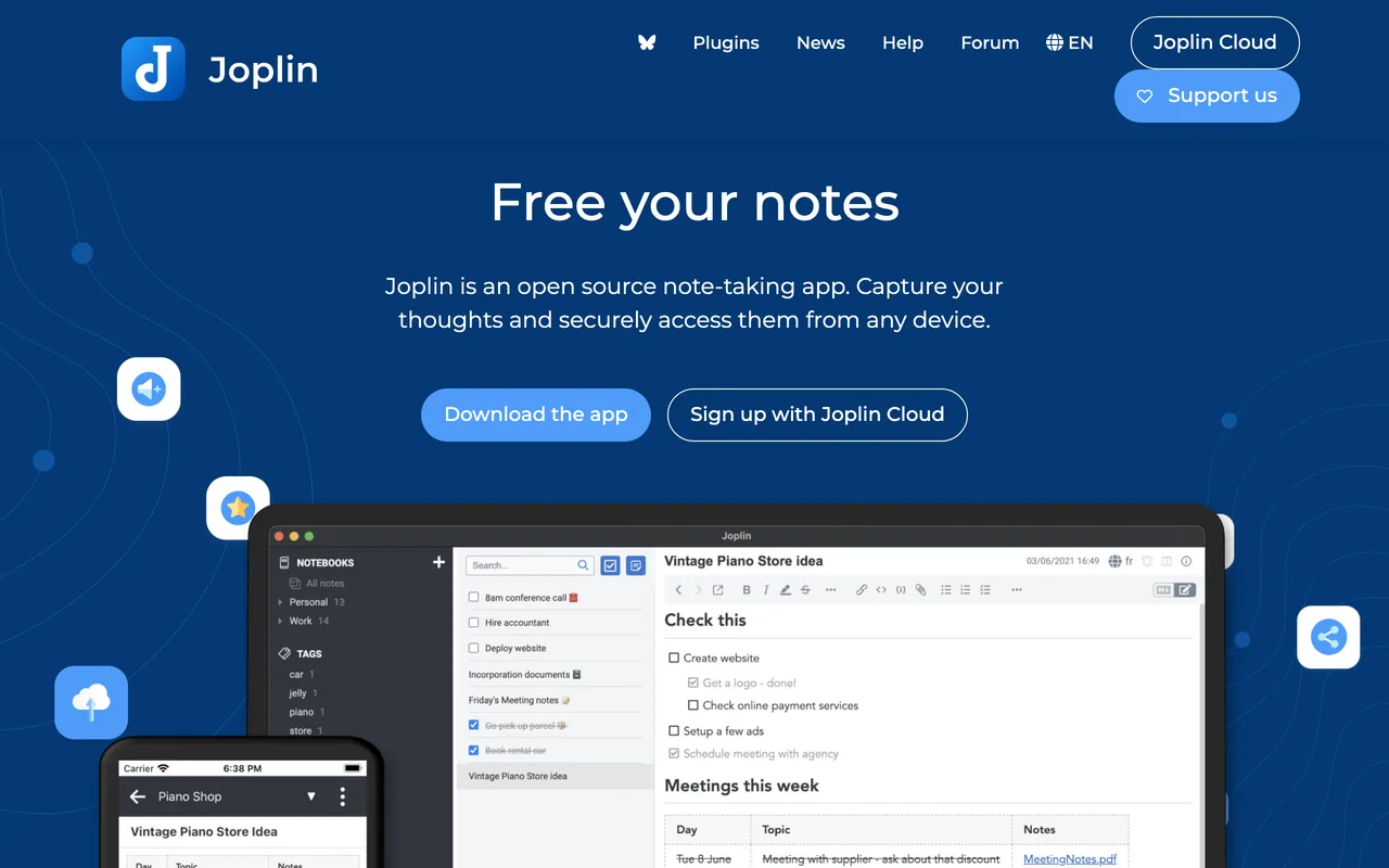Joplin screenshot
