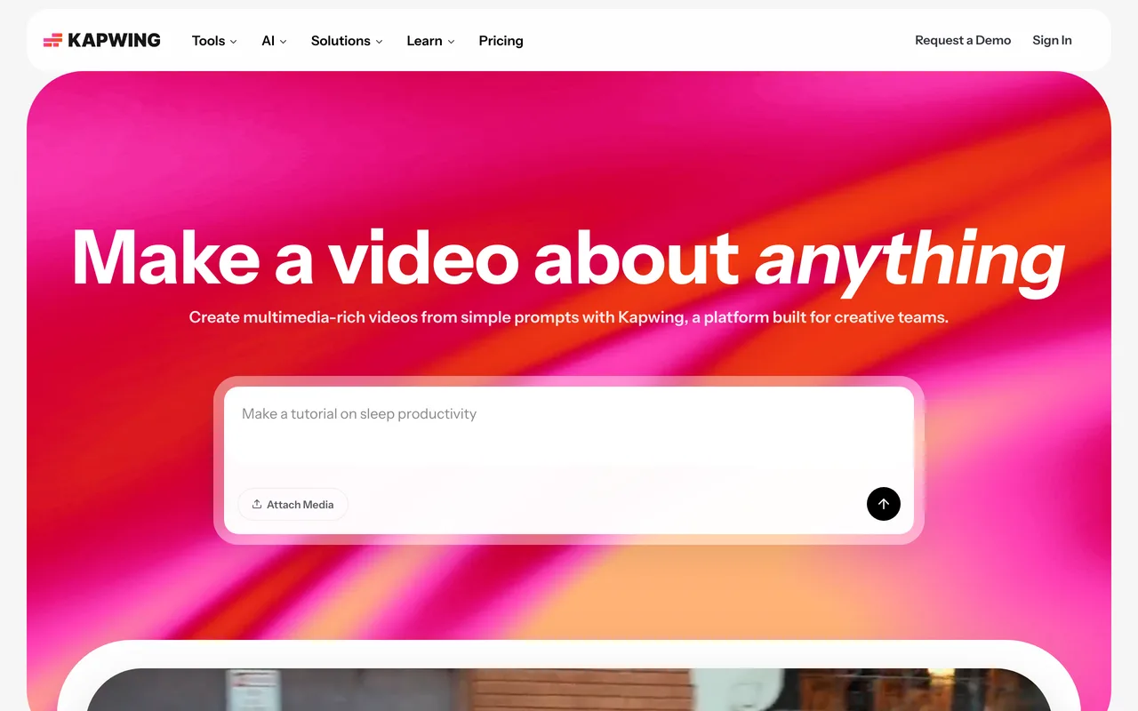 Kapwing screenshot