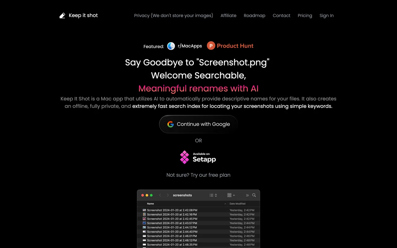 KeepItShot screenshot