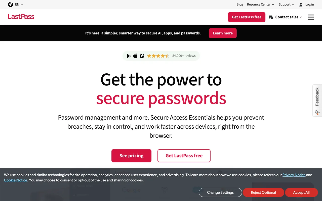 LastPass screenshot