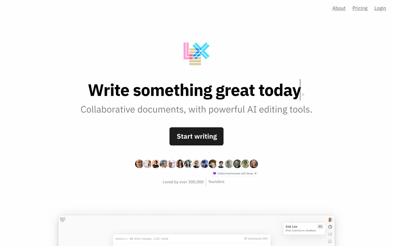 Lex screenshot
