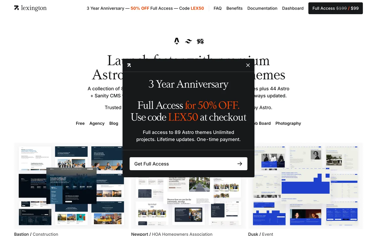 Lexington Themes screenshot