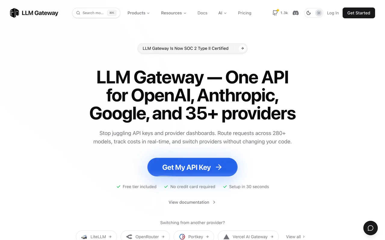 LLM Gateway screenshot
