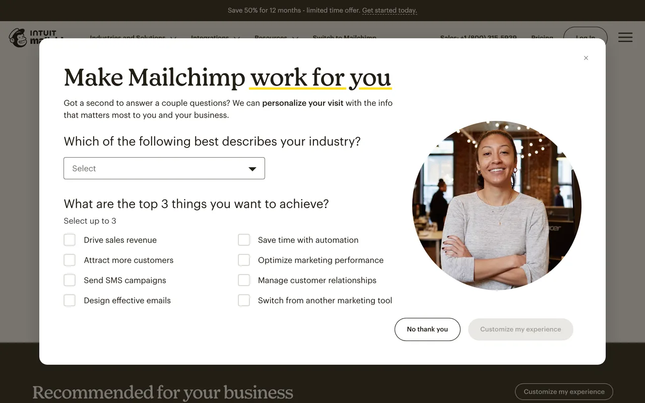 Mailchimp screenshot